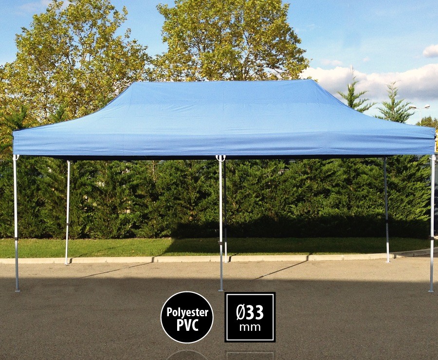 Location Barnum pliant - 3m x 6m - Acier Semi Pro