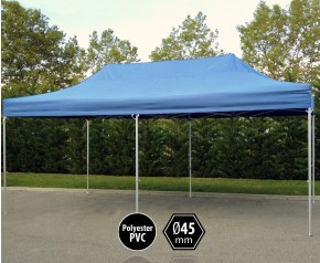 Tente pliante PRO aluminium 3x6m bleu HD