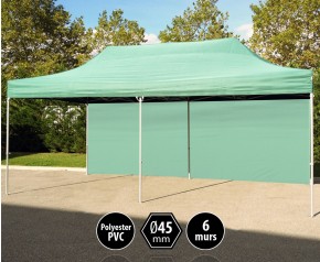 Tente PRO aluminium 3x6m vert + 6 murs HD