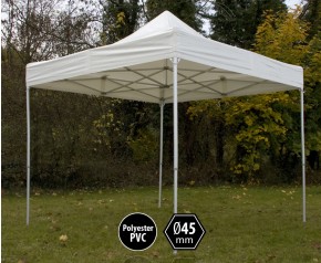 Tonnelle pliante PRO aluminium 3x3m blanc