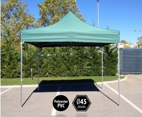 Tonnelle pliante PRO aluminium 3x3m vert