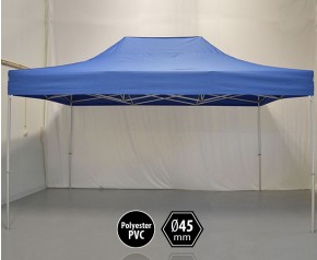 Tonnelle PRO aluminium 3x45m bleu HD