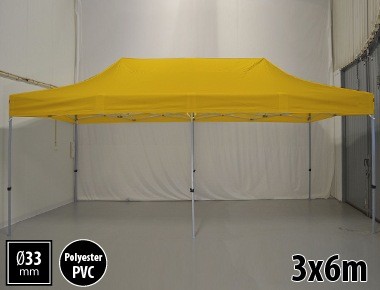 Tente pliante SEMI PRO métal 3x6m jaune