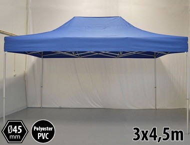 Tonnelle pliante PRO aluminium 3x45m bleu